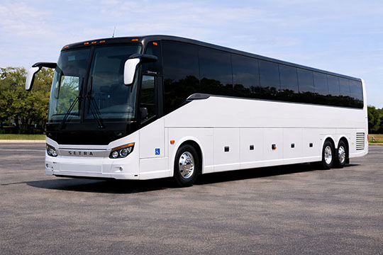 56-passenger charter bus available for charter in Clay, NY